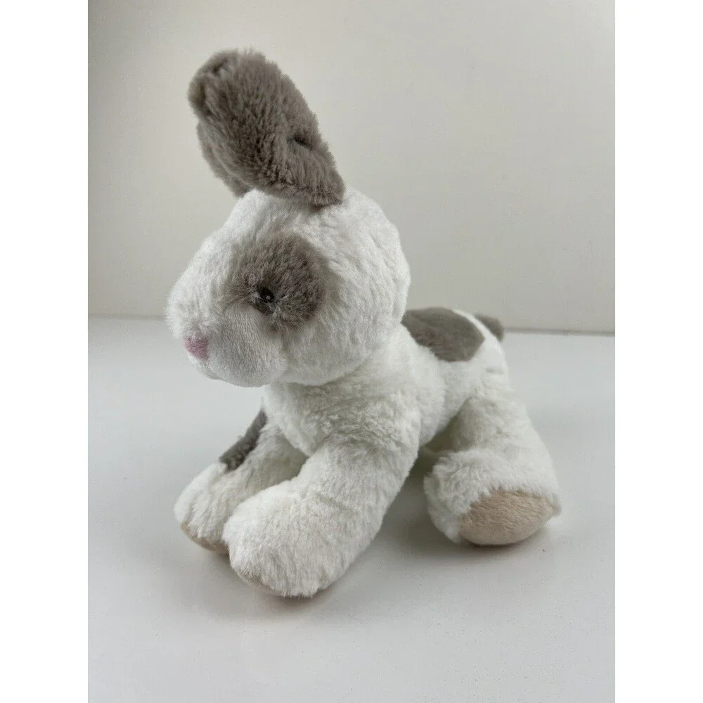 Carter’s Bunny Rabbit Plush Stuffed Animal Lovey Baby Toy 2016 White Gray Cuddly